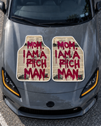Rich Man Gazete Kolajı — tepeden gri GR86 kaputu — son kalıp