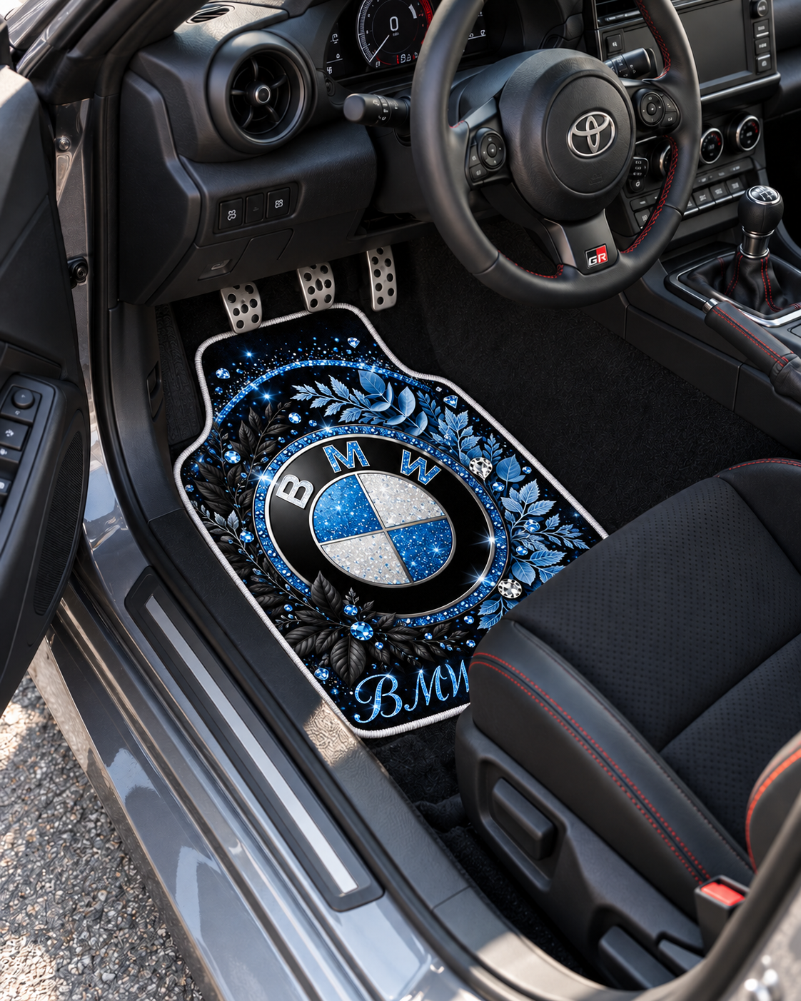 BMW Safir Çelenk — sol sürücü kapısından araç içi — son kalıp