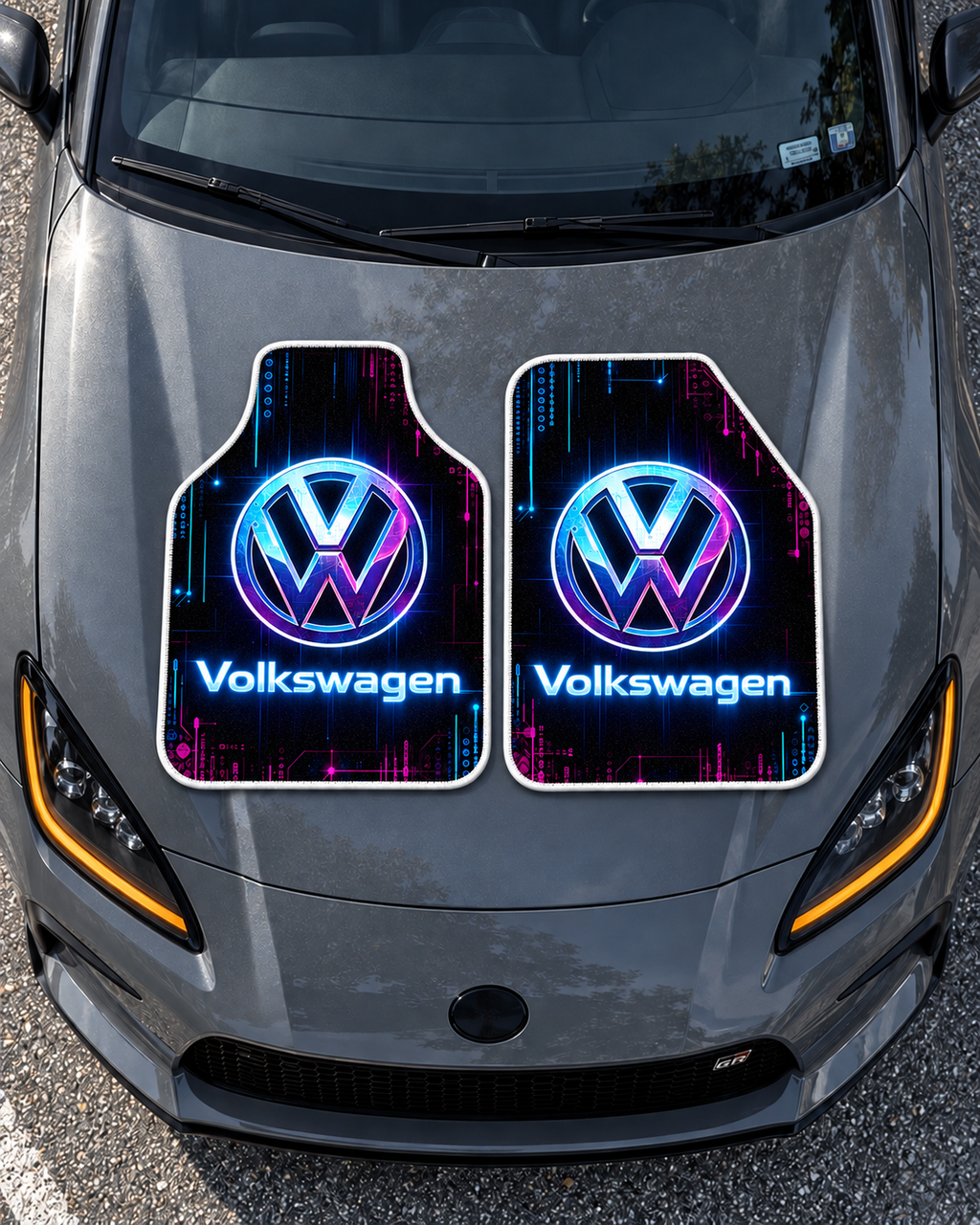 Volkswagen Neon Gece — tepeden gri GR86 kaputu — son kalıp