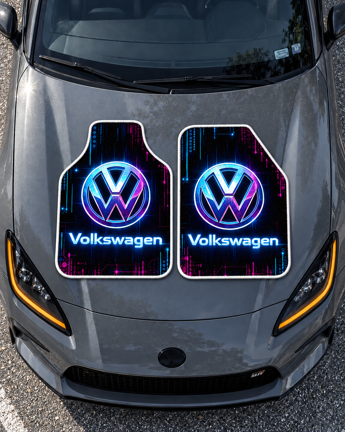Volkswagen Neon Gece — tepeden gri GR86 kaputu — son kalıp