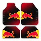 Red Bull Kızıl Boğa — 4 parça takım vitrini — son kalıp, beyaz overlok