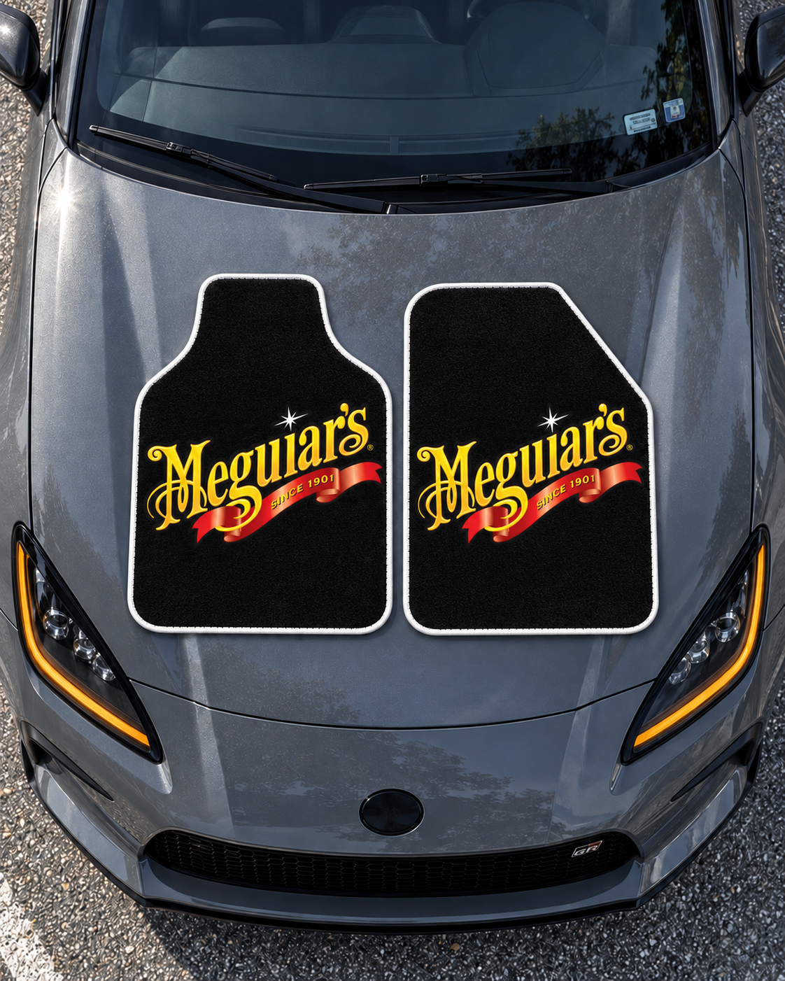 Meguiars Altın İmza — tepeden gri GR86 kaputu — son kalıp