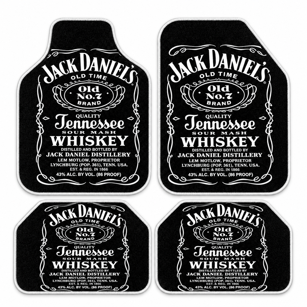 Jack Daniels Gece Etiketi — 4 parça takım vitrini — son kalıp