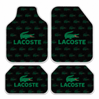 Lacoste Siyah Monogram — 4 parça takım vitrini — son kalıp, beyaz overlok