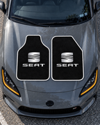 Seat Gece Amblemi — tepeden gri GR86 kaputu — son kalıp