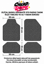 CHEAP DOPE — yeni kalıp, ön 50 × 65 cm / arka 50 × 35 cm ölçü ve taban bilgisi