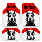 Doberman Pop — 4 parça takım vitrini — yeni kalıp, beyaz overlok