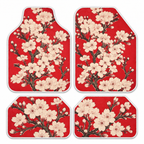 Kırmızı Sakura — takim — son onaylı kalıp, beyaz overlok
