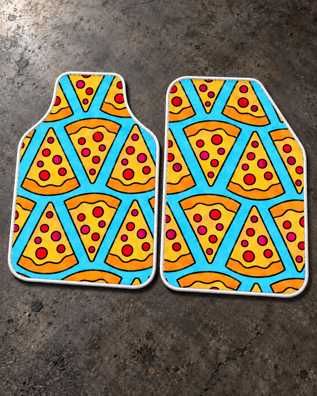 Pizza Molası — zemin — son onaylı kalıp, beyaz overlok